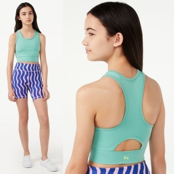 Free Assembly Girls Active Cropped Top Size L (10/12) - Picture 1 of 6